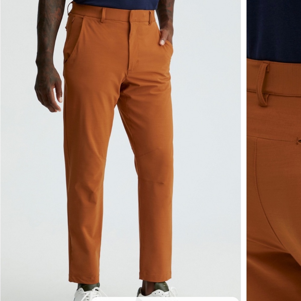 Fabletics Men's Chinos in Rust